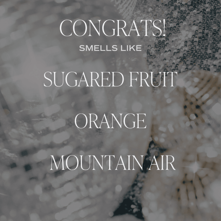 congrats 9oz soy candle sweet water decor