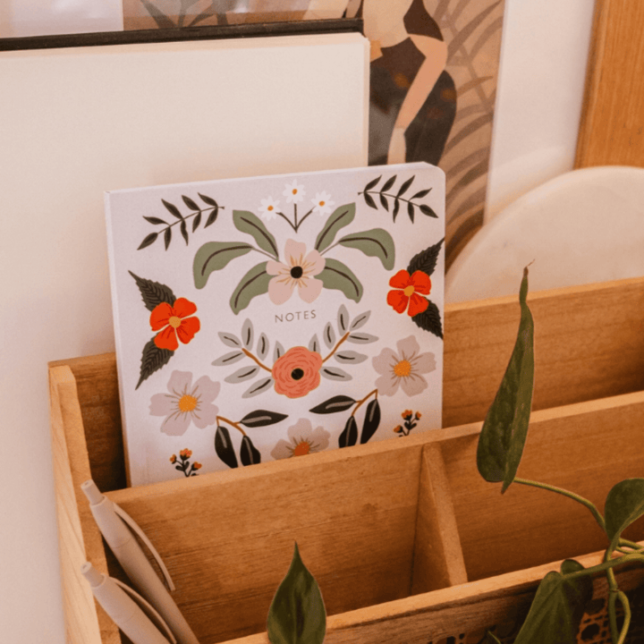 Flower Bomb Notebook Aesthetic Floral Notebook