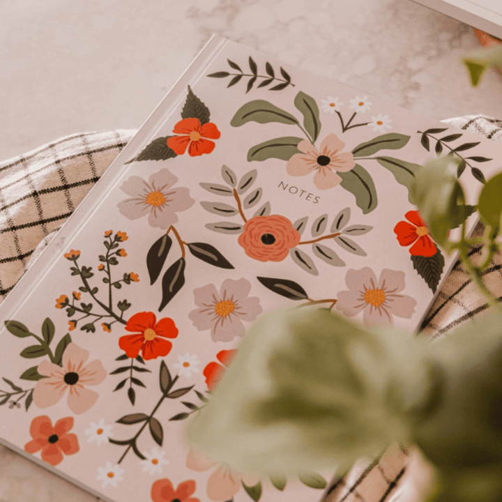 Flower Bomb Notebook Aesthetic Floral Notebook