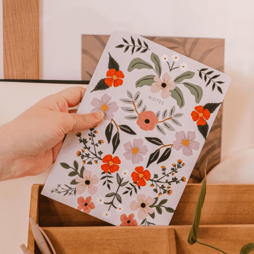 Flower Bomb Notebook Aesthetic Floral Notebook