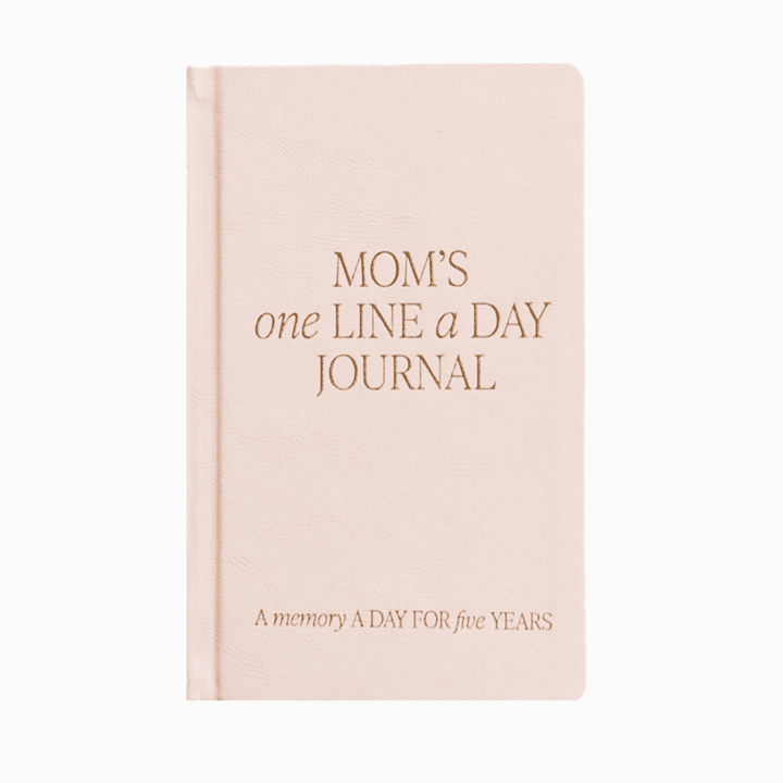 Mom's One Line A Day Leather Journal, New parents gift, new mom gift, new baby, first mother's day, baby journal, babybook, baby keepsake