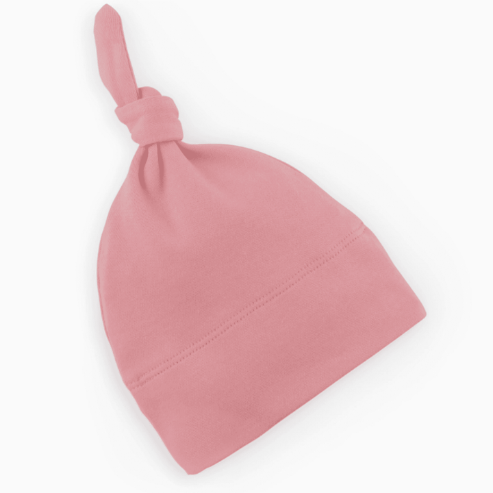Organic-Baby-Classic-Knotted-Hat-Rose