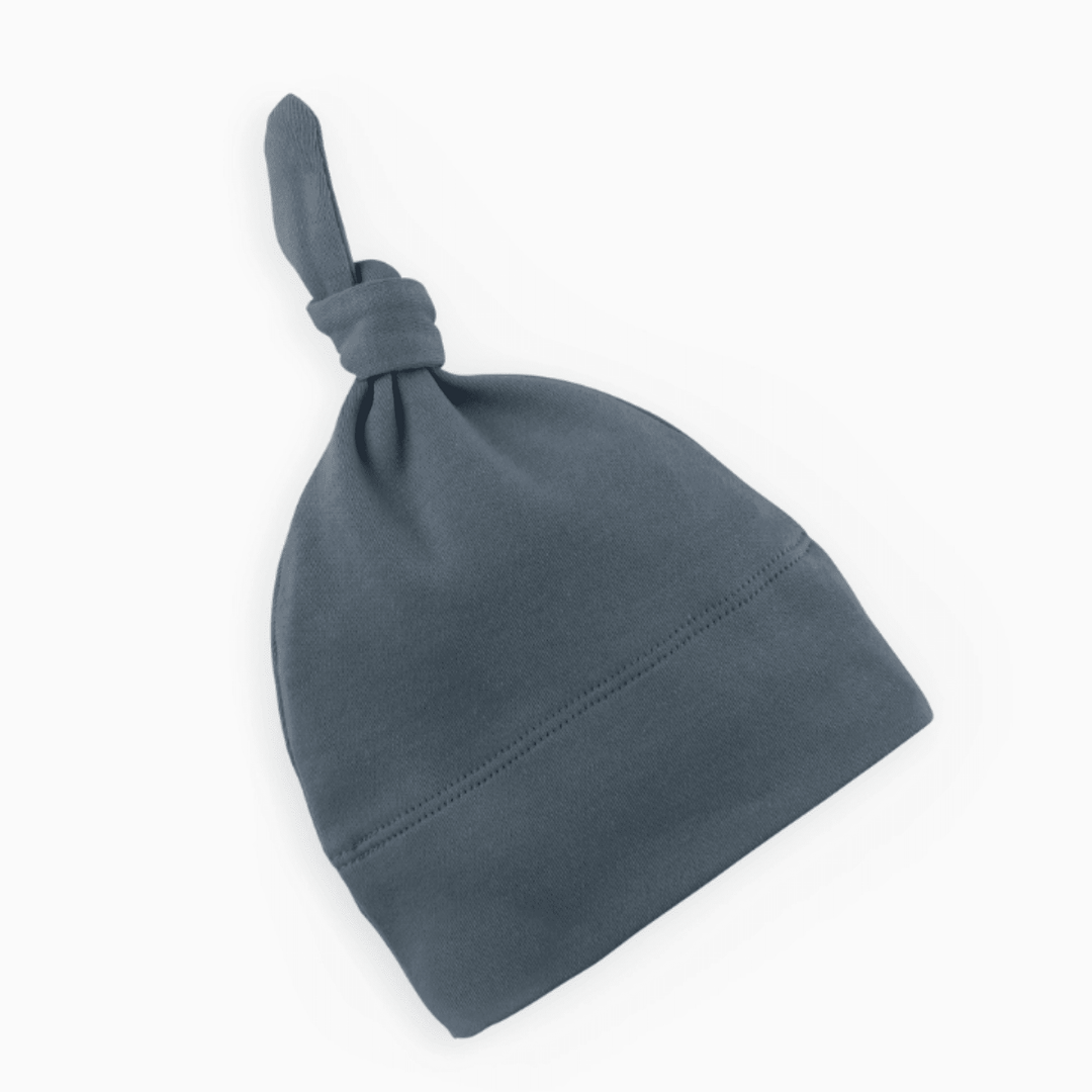 Organic Baby Knotted Hat - Harbor