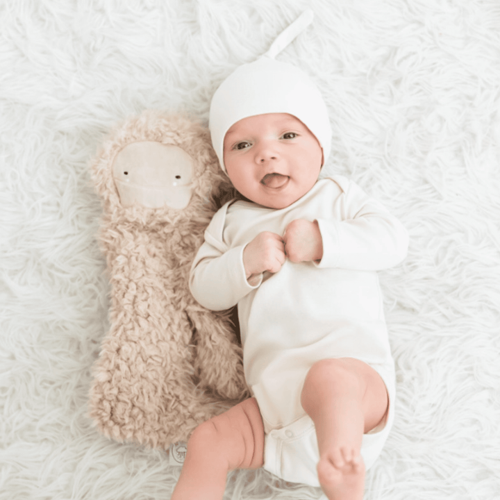 Organic Baby Long Sleeve Classic Bodysuit - Natural