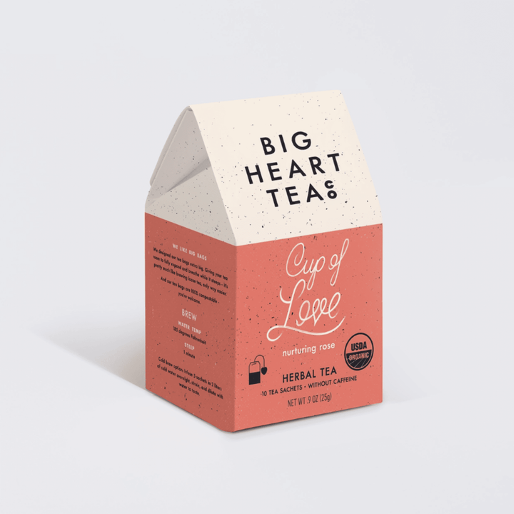 cup of love tea bags, gift boxes custom