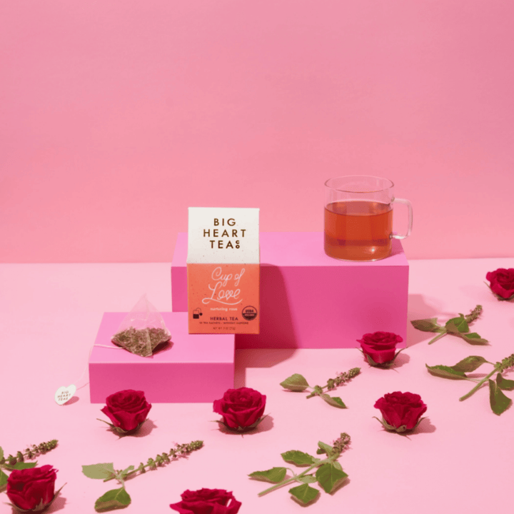 cup of love tea bags, gift boxes custom